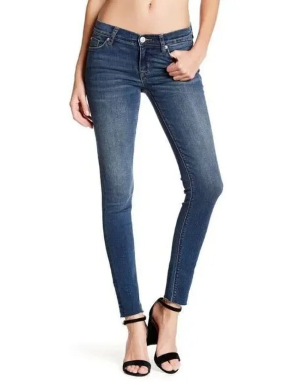 Hudson Krista Distressed Super Skinny Jeans Size 31 Women's